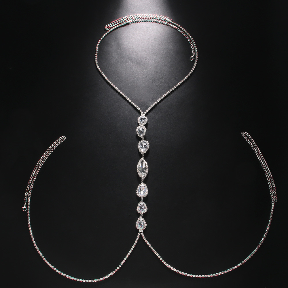Fashion Sexy Water Drop Neckla - Body Jewelry Retainers 评论和价格