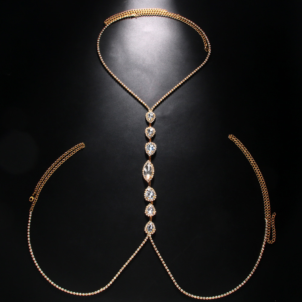 Fashion Sexy Water Drop Neckla - Body Jewelry Retainers 评论和价格