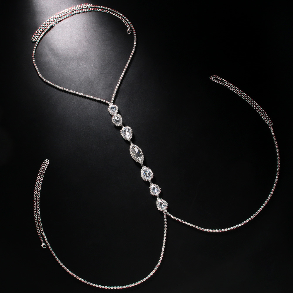 Fashion Sexy Water Drop Neckla - Body Jewelry Retainers 评论和价格