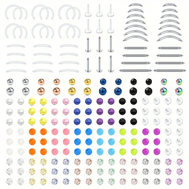 226pcs 16G Stainless Steel & A - Body Jewelry Replacement Ball 评论和价格