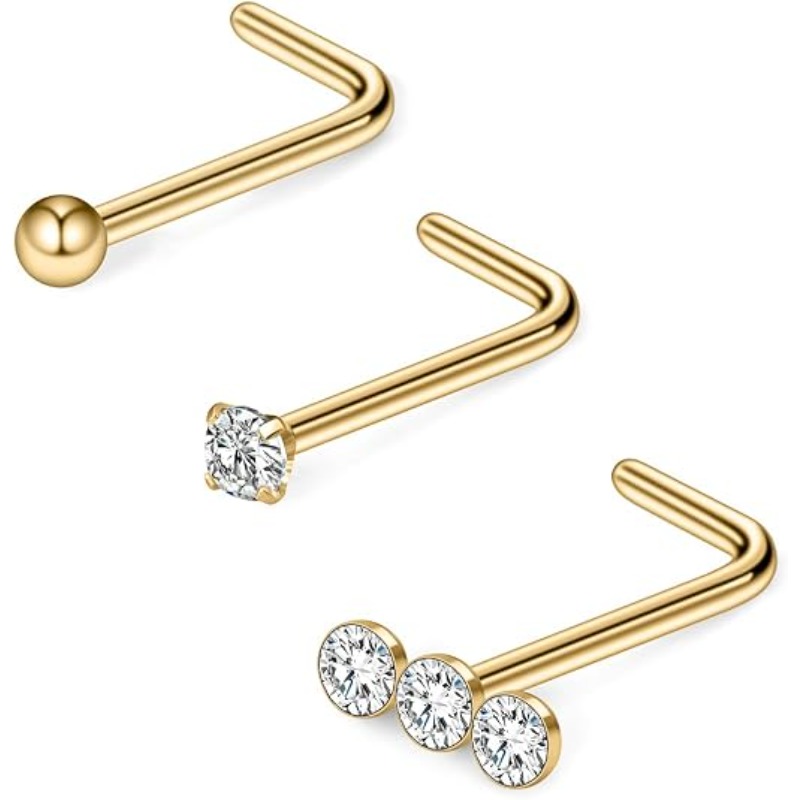 3PCS 20G Surgical Steel Triple - Body Jewelry Surgical Steel 评论和价格