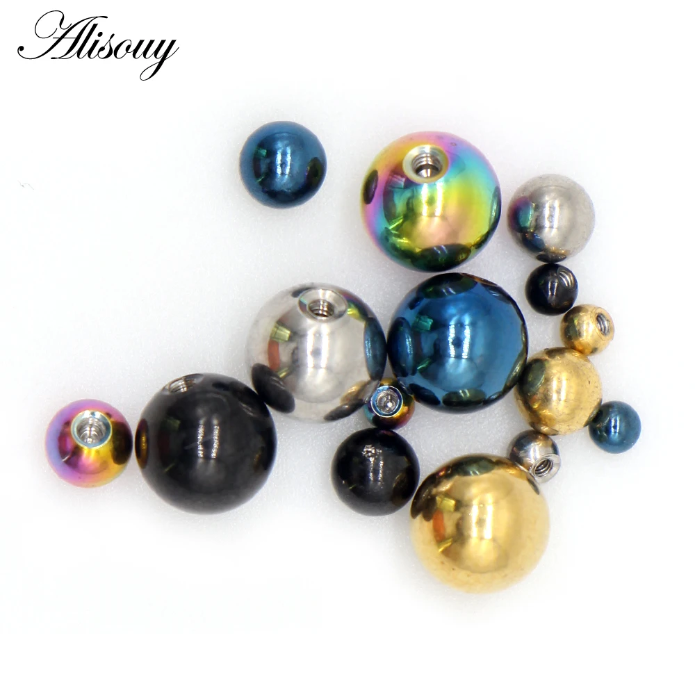 Alisouy 10 Pieces/Lot Stainles - Body Jewelry Replacement Ball 评论和价格