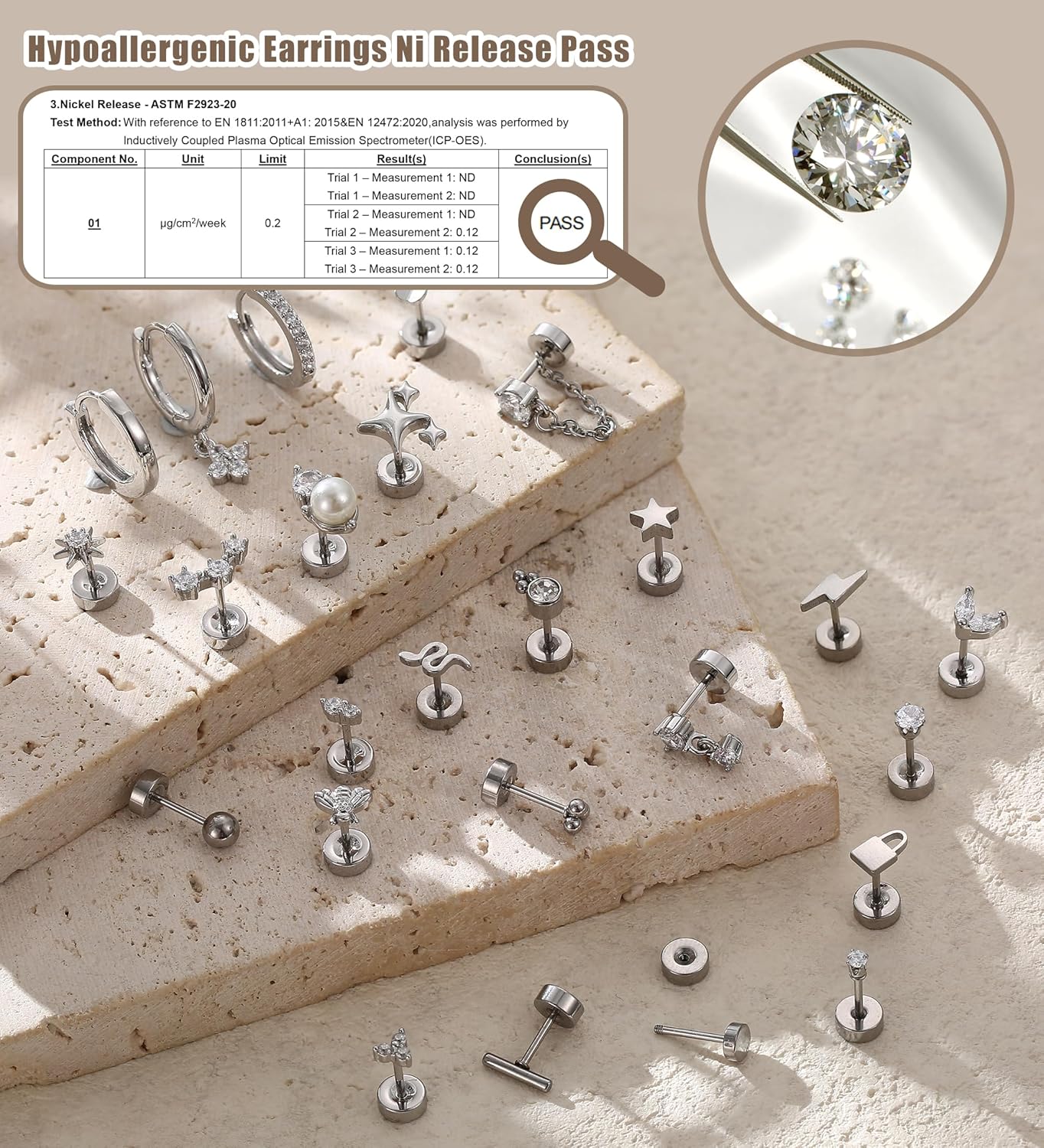Bobisty 1pc Earrings for Sensi - Body Jewelry Surgical Steel 评论和价格